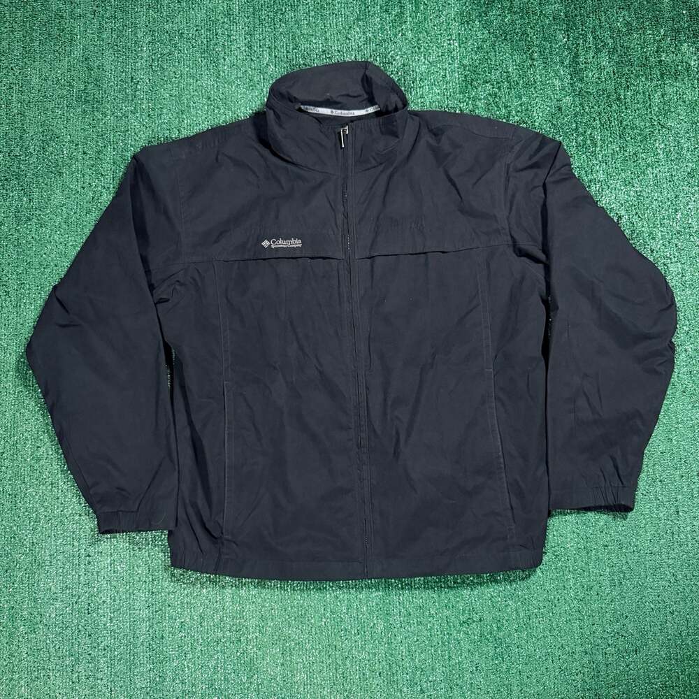 Vintage Columbia Men's Full-Zip Jacket Black Large